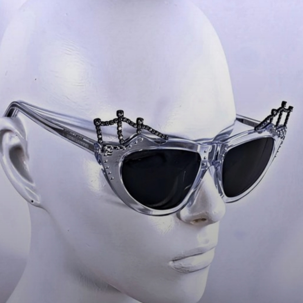 SAINT LAURENT SL122F Stud Cat Eye Tiara Sunglasses